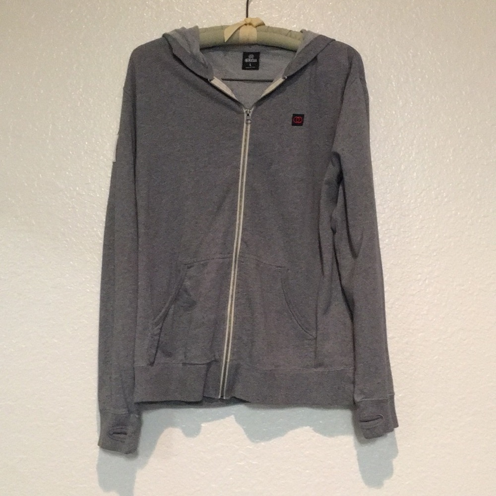Large Gray O’Quinn Zip Up Hoodie